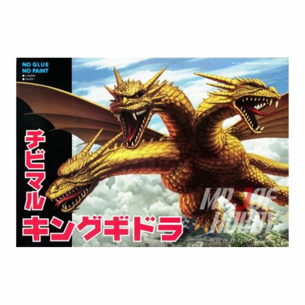 富士美 FUJIMI 哥吉拉系列 170480 王者基多拉 三頭龍 <Q版 彩色 免膠 組裝模型> 