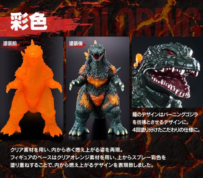 預購26年3-4月 萬代 代理 哥吉拉 MOVIE MONSTER系列軟膠 紅蓮千禧年哥吉拉 