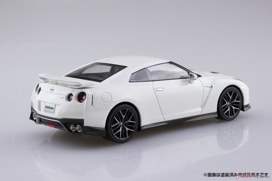 青島社 AOSHIMA 1/32 SNAP KIT 07-B 日產 GT-R 珍珠白 多色成型免膠水 