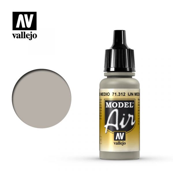 西班牙 Vallejo AV水性漆 Model Air 71312 日本海軍中階灰色17ml 