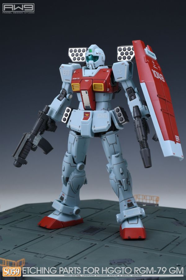 鋼魂 AW9 S59 HG MSD RGM-79 吉姆 專用蝕刻片 附水貼 