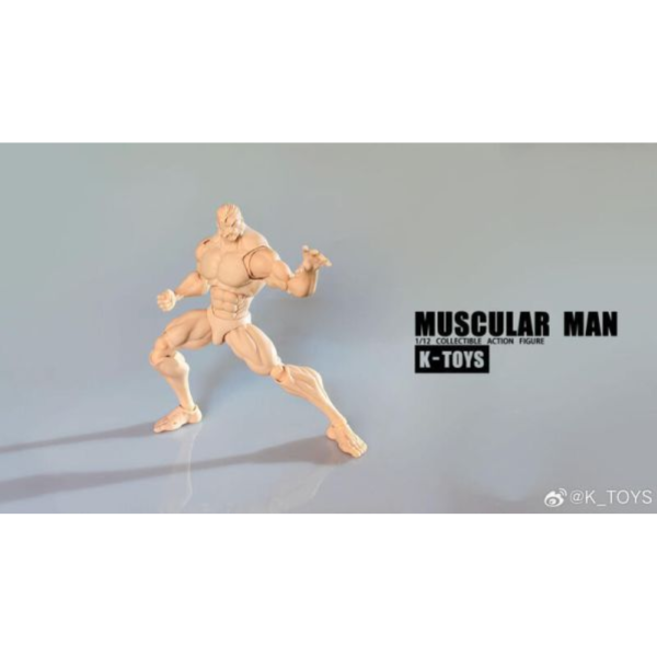 預購7-9月 K-Toys 1/12 強壯肌肉男素體 KT01B 黃膚 