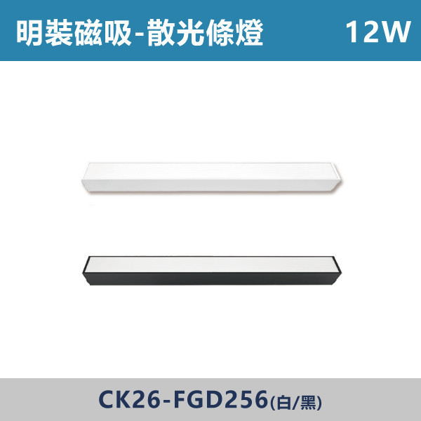 明裝磁吸 散光條燈 -(白殼/黑殼)- CK26-FGD256 / CK26-FGD509 磁吸軌道燈,磁吸燈,磁吸式燈具,磁吸照明,無主燈設計,全屋燈光,居家照明,室內設計,極簡風,現代風,軌道燈,燈具推薦,LED照明,可拆換燈具,模組化燈具,安裝簡易,氛圍燈光,光線設計,家庭裝修,居家改造,散光調燈