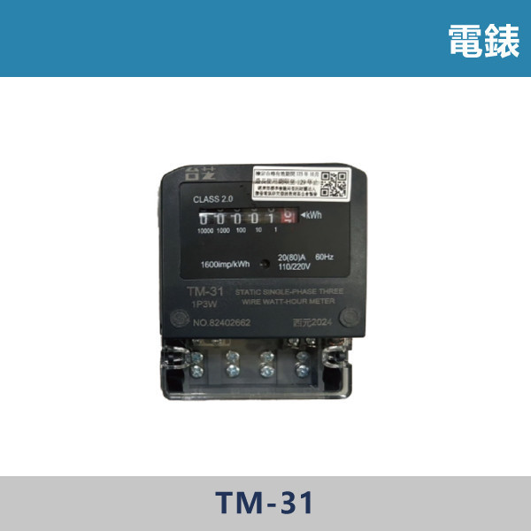 電錶 -(110V/220V)- TM-31 電錶,智慧電錶,配電設備,#工業用電,商用用電,家庭用電,用電監控,用電管理,社區用電,租屋用電,台芝