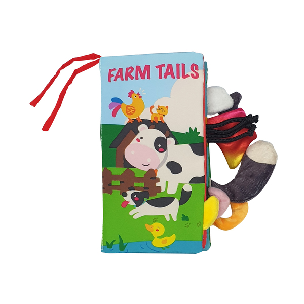 Soft cloth baby books- farm tails 