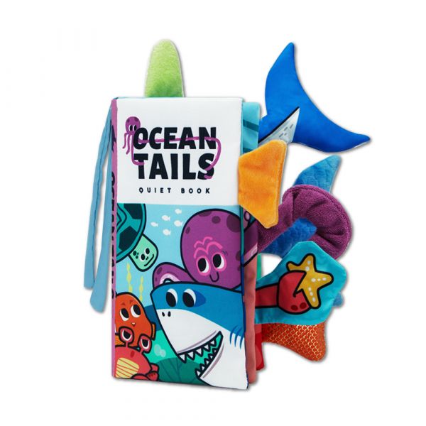 Soft cloth baby books (ocean tails) 