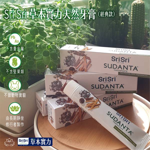 Sri Sri 草本實力天然牙膏 滿40組出貨(大條 120條) 