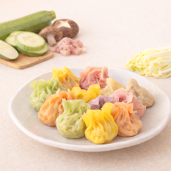 寶寶彩色餛飩-櫛瓜花菇娃娃菜鮮肉｜微調味｜1Y+ 