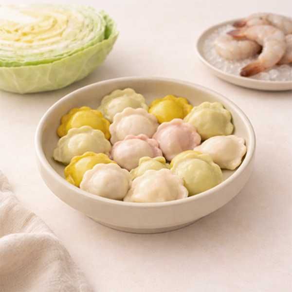 寶寶雲彩水餃-高麗菜鮮肉鮮蝦｜微調味｜1Y+ 