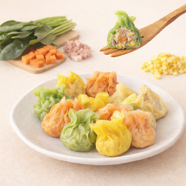 寶寶彩色餛飩-菠菜紅蘿蔔玉米鮮肉｜微調味｜1Y+ 