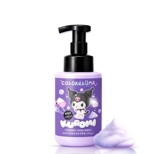 【ColoréLüma 綵璐】三麗鷗抗菌泡泡洗手慕斯 360ml 酷洛米｜夜幕紫色泡泡 三麗鷗洗手慕斯, 抗菌洗手慕斯, 泡泡洗手乳, 兒童洗手乳, 彩色泡泡, 大耳狗洗手乳, 酷洛米洗手乳, SGS抗菌測試