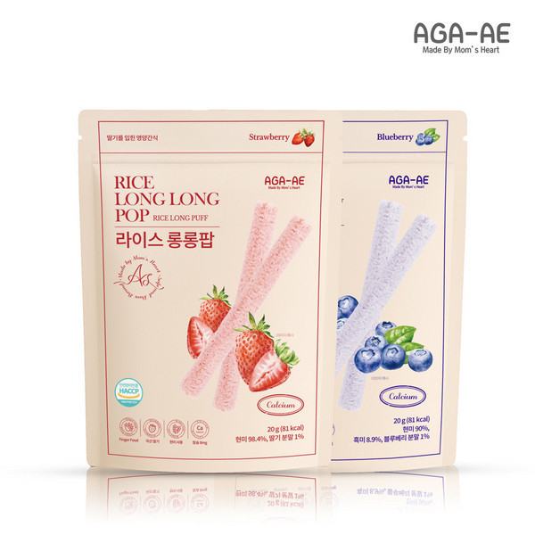 新品上市【韓國AGA-AE】寶寶米棒 嬰兒米餅,AGA-AE寶寶米棒,草莓寶寶米棒,藍莓嬰兒點心,入口即化副食品
韓國無添加米餅,8M+寶寶零食