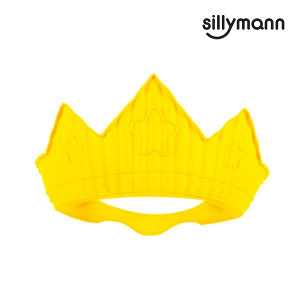 【韓國sillymann】 100%鉑金矽膠皇冠幼兒洗髮帽 