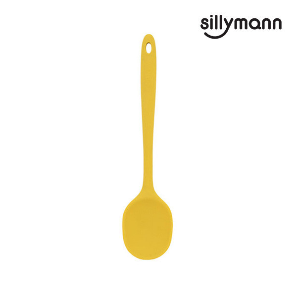 【韓國sillymann】 100%鉑金矽膠精品一體成型拌炒勺(黃) 