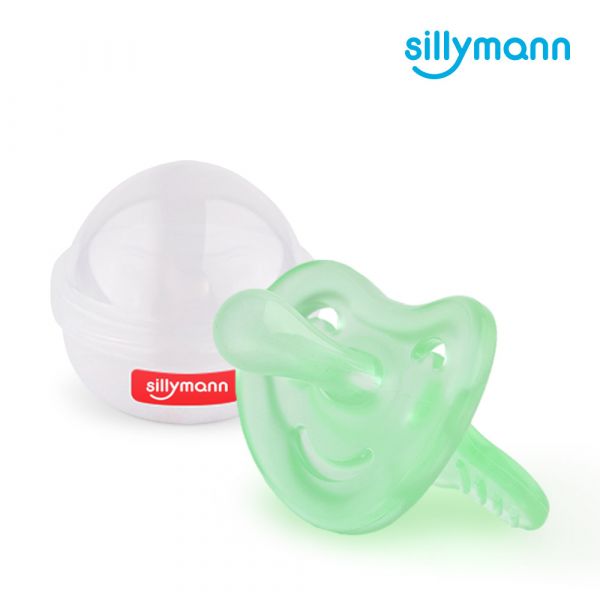 【韓國sillymann】 100%鉑金矽膠安撫奶嘴(4個月以上)(綠) 
