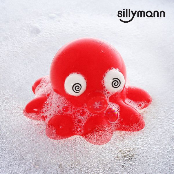 【韓國sillymann】 100%鉑金矽膠小章魚洗澡玩具 