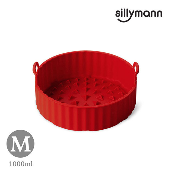 【韓國sillymann】 100%鉑金矽膠氣炸鍋烘烤籃M 