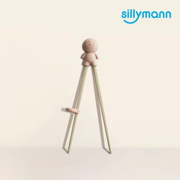 部落客推薦✨【韓國sillymann】100%鉑金矽膠兒童左右手學習筷(附防塵盒) 