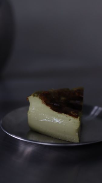 茉莉綠半熟乳酪 茉莉綠茶巴斯克, 茉莉乳酪蛋糕, 茉莉半熟蛋糕, 花香巴斯克, 茶味甜點, 茉莉甜點, 茶香乳酪蛋糕