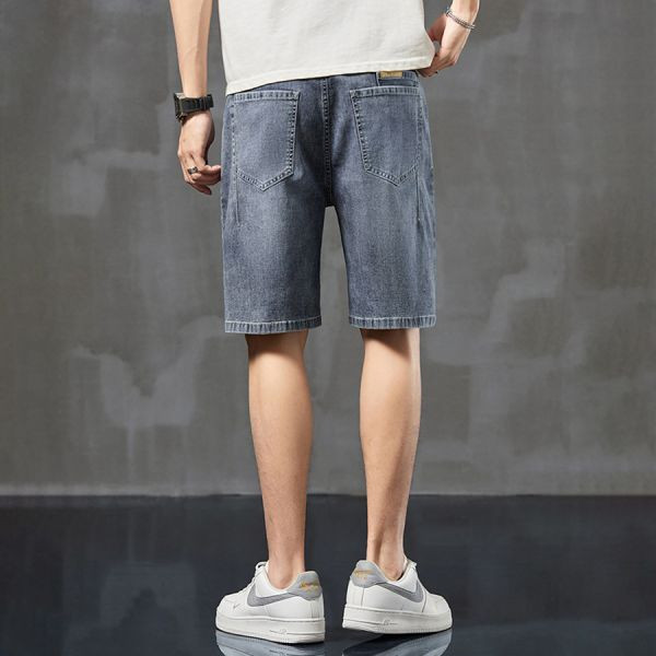 風暴牛仔直筒五分短褲 - 1配色（限時特賣 - 5折） 幕峰MuFeng,男裝特賣,5折優惠,快閃活動,限時出清,網路購物,男裝品牌,超值優惠,時尚穿搭,2025特賣