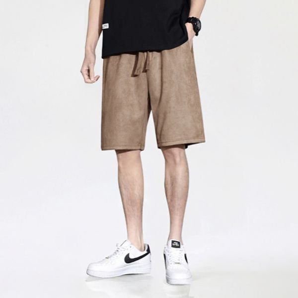 麂絨重磅休閒五分短褲 - 7配色（限時特賣 - 5折） 幕峰MuFeng,男裝特賣,5折優惠,快閃活動,限時出清,網路購物,男裝品牌,超值優惠,時尚穿搭,2025特賣