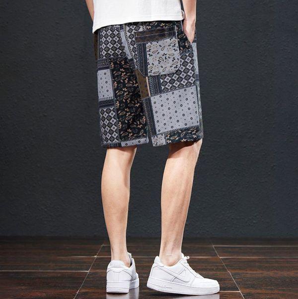 拚典復古棉麻休閒短褲 - 3配色（限時特賣 - 5折） 幕峰MuFeng,男裝特賣,5折優惠,快閃活動,限時出清,網路購物,男裝品牌,超值優惠,時尚穿搭,2026特賣