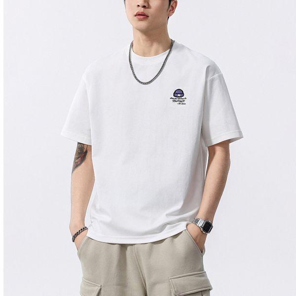 霧視刺繡印花潮流短袖 - 2配色（限時特賣 - 5折） 幕峰MuFeng,男裝特賣,5折優惠,快閃活動,限時出清,網路購物,男裝品牌,超值優惠,時尚穿搭,2026特賣