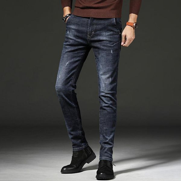 雄豪彈力修身牛仔長褲 - 1配色（限時特賣 - 5折） 幕峰MuFeng,男裝特賣,5折優惠,快閃活動,限時出清,網路購物,男裝品牌,超值優惠,時尚穿搭,2026特賣