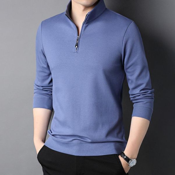 雅裁半拉鍊立領休閒長袖 - 10配色（限時特賣 - 5折） 幕峰MuFeng,男裝特賣,5折優惠,快閃活動,限時出清,網路購物,男裝品牌,超值優惠,時尚穿搭,2026特賣