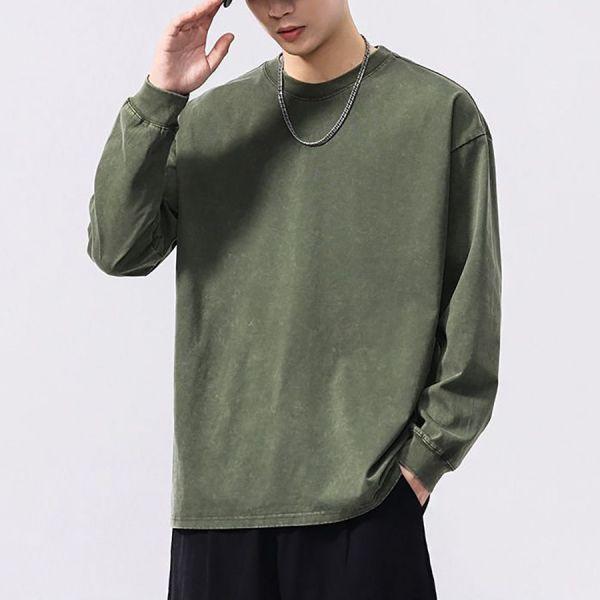 舊跡重磅復古潮流長袖 - 5配色（限時特賣 - 5折） 幕峰MuFeng,男裝特賣,5折優惠,快閃活動,限時出清,網路購物,男裝品牌,超值優惠,時尚穿搭,2026特賣