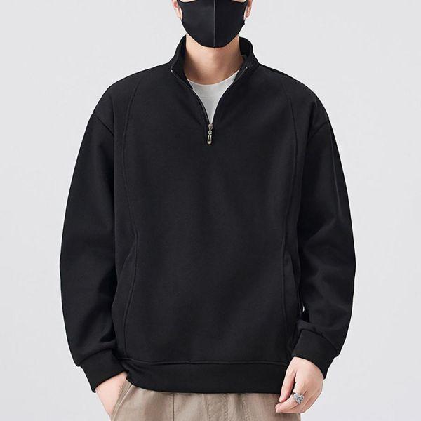 順穿半拉鍊立領雙口袋長袖 - 3配色（限時特賣 - 5折） 幕峰MuFeng,男裝特賣,5折優惠,快閃活動,限時出清,網路購物,男裝品牌,超值優惠,時尚穿搭,2026特賣