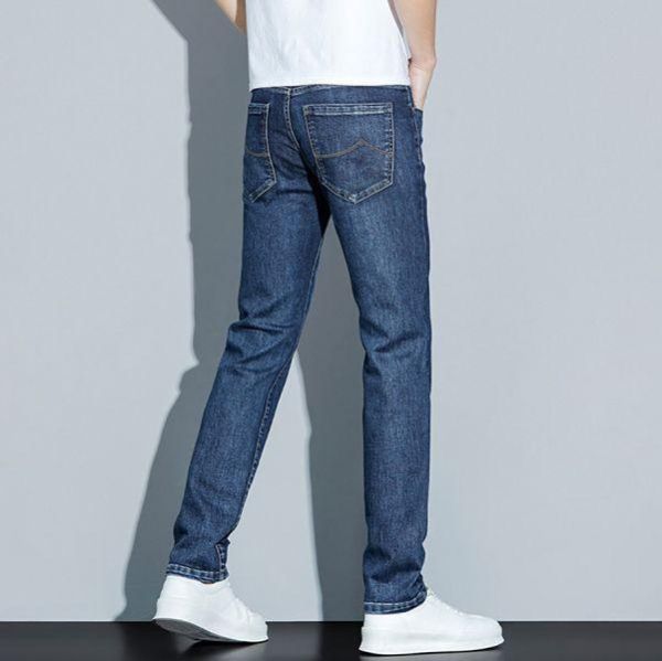 霧靛彈力休閒小直筒牛仔長褲 - 2配色（限時特賣 - 5折） 幕峰MuFeng,男裝特賣,5折優惠,快閃活動,限時出清,網路購物,男裝品牌,超值優惠,時尚穿搭,2026特賣