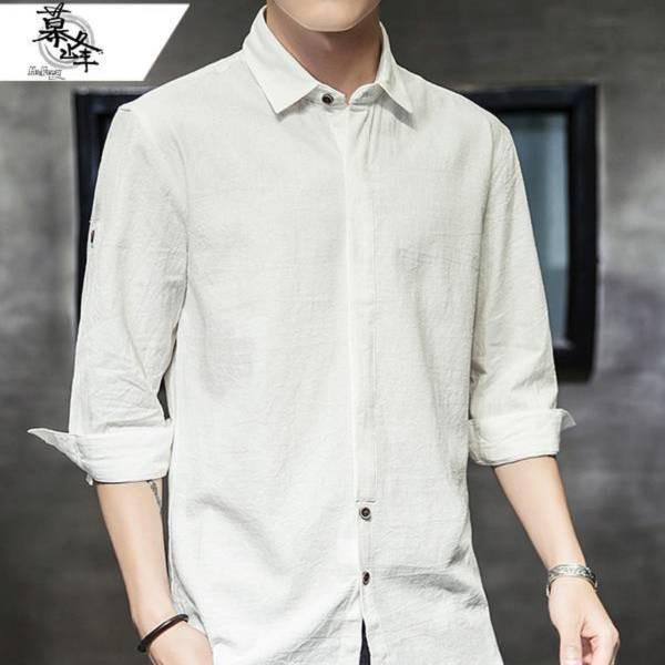 十一釦襯衫七分袖 - 6配色（限時特賣 - 5折） 幕峰MuFeng,男裝特賣,5折優惠,快閃活動,限時出清,網路購物,男裝品牌,超值優惠,時尚穿搭,2025特賣