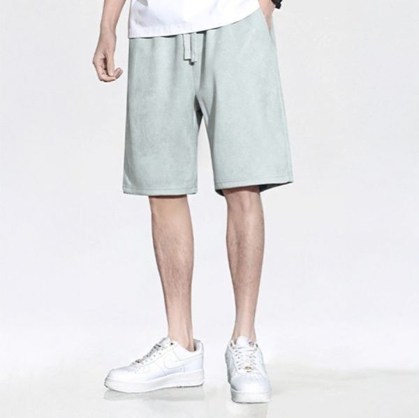 麂絨重磅休閒五分短褲 - 7配色（限時特賣 - 5折） 幕峰MuFeng,男裝特賣,5折優惠,快閃活動,限時出清,網路購物,男裝品牌,超值優惠,時尚穿搭,2025特賣