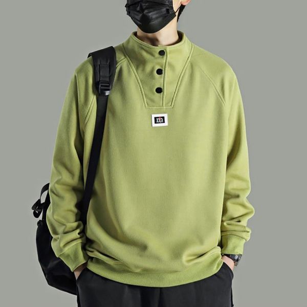 新嶄潮流排釦長袖 - 4配色 幕峰,班服,團服,外套,褲子,襯衫,男裝,牛仔褲,網路購物,購物