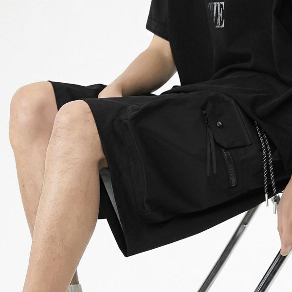 輕行寬鬆工裝五分短褲 - 4配色 幕峰MuFeng,工裝短褲男,五分短褲,戶外短褲,寬鬆短褲,多口袋設計,夏季男裝,休閒短褲,機能風穿搭,男裝下身