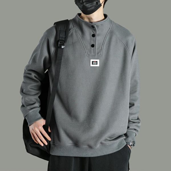 新嶄潮流排釦長袖 - 4配色 幕峰,班服,團服,外套,褲子,襯衫,男裝,牛仔褲,網路購物,購物