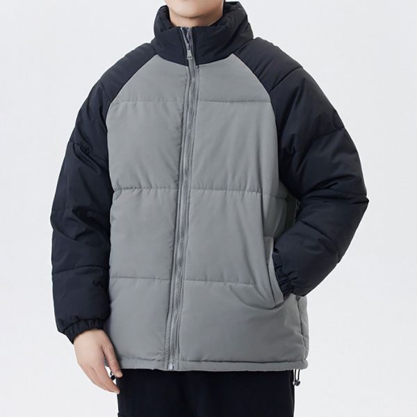 拚色棉絨防風外套 - 3配色 幕峰MuFeng,麵包服,情侶裝,外套,棉衣,保暖,男裝,冬天網路購物,2024