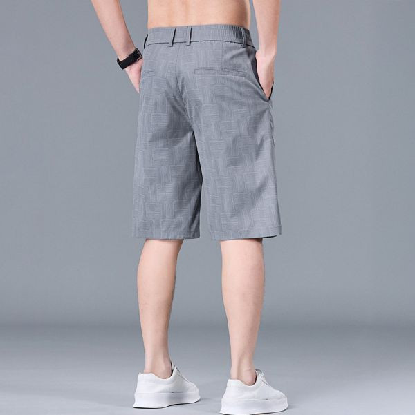 波影冰絲休閒短褲 - 4配色（限時特賣 - 5折） 幕峰MuFeng,男裝特賣,5折優惠,快閃活動,限時出清,網路購物,男裝品牌,超值優惠,時尚穿搭,2026特賣