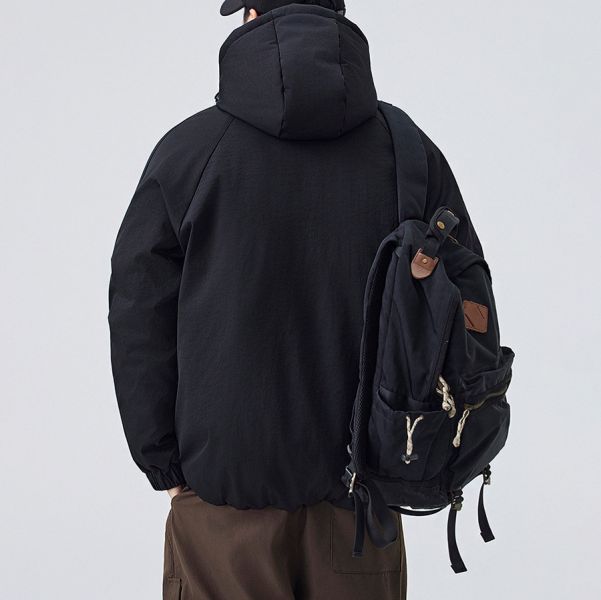 極暖防風連帽休閒保暖外套 - 4配色 幕峰MuFeng,加厚面包服,冬季外套,保暖防風,潮流男裝,連帽外套,休閒百搭,戶外禦寒,寬鬆剪裁,街頭時尚