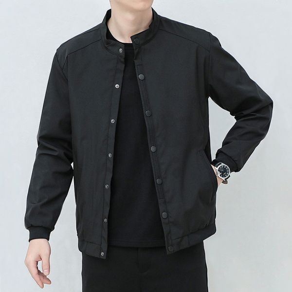 黎敦立領排釦休閒外套 - 2配色 幕峰,班服,團服,流行,免運,穿搭,男裝,品牌,網購