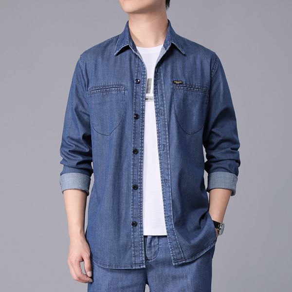 潮峰牛仔薄外套 - 1配色 幕峰,班服,團服,外套,褲子,襯衫,男裝,牛仔褲,網路購物,購物