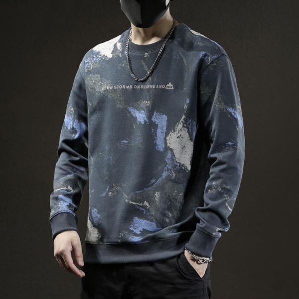 湧激潮流印花長袖 - 3配色（限時特賣 - 5折） 幕峰MuFeng,男裝特賣,5折優惠,快閃活動,限時出清,網路購物,男裝品牌,超值優惠,時尚穿搭,2026特賣