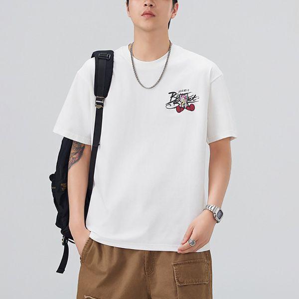 原子重磅刺繡印花潮流短袖 - 4配色（限時特賣 - 5折） 幕峰MuFeng,男裝特賣,5折優惠,快閃活動,限時出清,網路購物,男裝品牌,超值優惠,時尚穿搭,2026特賣