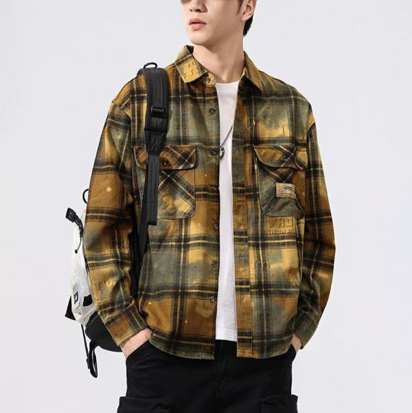昔懷復古格子休閒外套 - 2配色（限時特賣 - 5折） 幕峰MuFeng,男裝特賣,5折優惠,快閃活動,限時出清,網路購物,男裝品牌,超值優惠,時尚穿搭,2026特賣