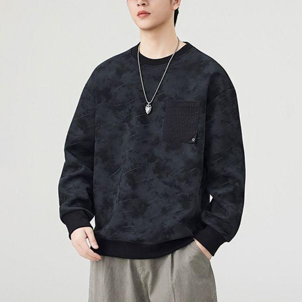 霧紋潮流休閒長袖 - 2配色（限時特賣 - 5折） 幕峰MuFeng,男裝特賣,5折優惠,快閃活動,限時出清,網路購物,男裝品牌,超值優惠,時尚穿搭,2026特賣