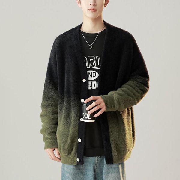 漸變開衫休閒質感毛衣外套 - 5配色（限時特賣 - 5折） 幕峰MuFeng,男裝特賣,5折優惠,快閃活動,限時出清,網路購物,男裝品牌,超值優惠,時尚穿搭,2026特賣