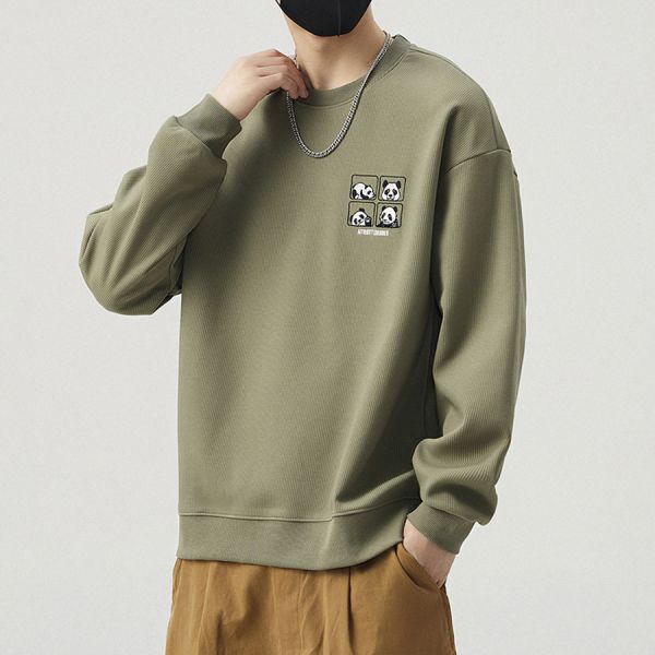 貓熊刺繡潮流長袖 - 3配色 幕峰,班服,團服,外套,褲子,襯衫,男裝,牛仔褲,網路購物,購物