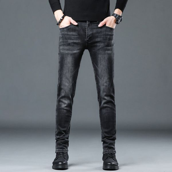 夜幕彈力休閒牛仔長褲 - 1配色（限時特賣 - 5折） 幕峰MuFeng,男裝特賣,5折優惠,快閃活動,限時出清,網路購物,男裝品牌,超值優惠,時尚穿搭,2025特賣