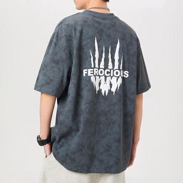 猛爪重磅潮流印花短袖 - 4配色（限時特賣 - 5折） 幕峰MuFeng,男裝特賣,5折優惠,快閃活動,限時出清,網路購物,男裝品牌,超值優惠,時尚穿搭,2025特賣